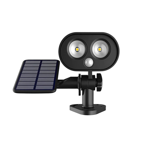 Dual LED Solar Flood Light with Motion Sensor - Outdoor Security